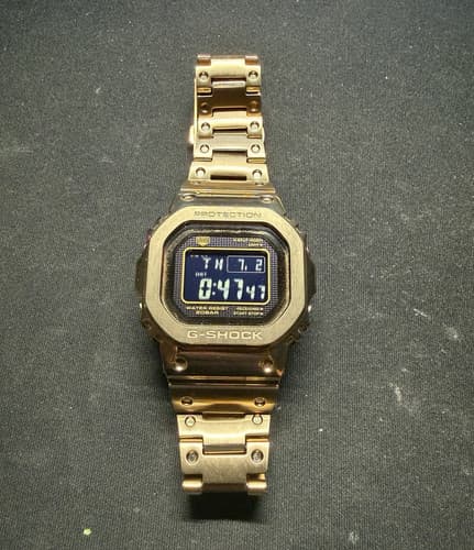 Casio G-SHOCK GMW-B5000 Solar Digital Gold Watch