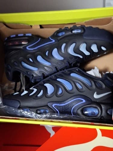Nike Men's Low Top Athletic Sneakers Black/Blue Lace-Up Solid