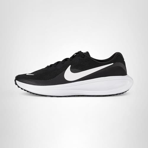 Nike Men's Low Top Mesh Lace-Up Athletic Sneakers Black/White Running Walking