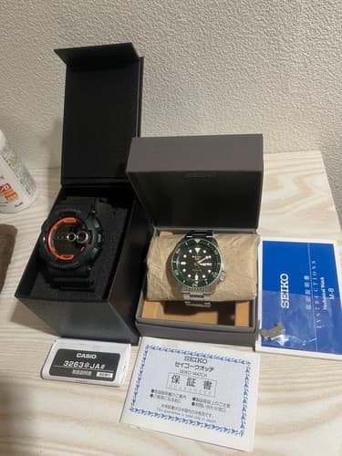 Seiko Automatic & Casio Used Watch Set
