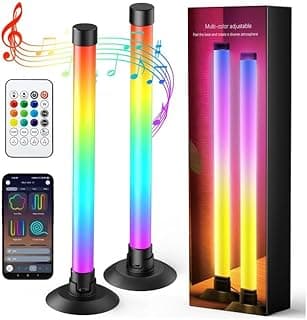 Ledagic Led Light Bar with Music Sync, Color Changing TV Backlight App & Remote Control, IC+RGB & W Smart RGB Light Bar, USB Powered Led Lights for TV, PC Room Monitor Backlight Gaming Accessories