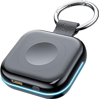 HUOTO Portable Charger for Apple Watch,Wireless Magnetic iWatch Charger 1200mAh Power Bank Travel Keychain Accessories Smart Chargers for Apple Watch Series 11/10/9/8/7/6/SE/5/4/3/2/1/UItra/UItra 2