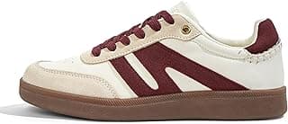 Women Classic Retro Gum Sole Fashion Sneakers Casual Tennis Skate Shoe Genuine Leather Walking Footwear Anti Slip Trainers