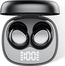 Wireless Earbuds, Hybrid ANC 40dB Noise Cancelling Headphones, 45H Playtime, Bluetooth 5.4, 10mm Drivers with 5 EQ, ENC Dual Mic, IPX7 Waterproof, Transparent Mode, Digital Battery Display iOS/Android