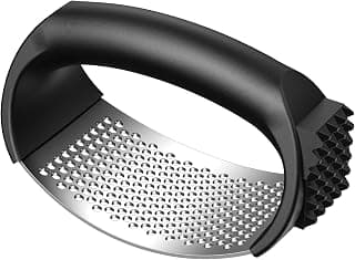Garlic Press,Stainless Steel Garlic Mincer Crusher,Easy to Use and Clean,Ergonomic Handle,Easy Kitchen Gadget for Effortless Smashing,Kitchen Essentials,Home and Kitchen Utensils Accessories,Cooking