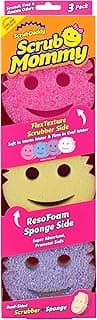 Scrub Mommy Kitchen Sponges - Dual-Sided Dish Sponges for Scrubbing - Non-Scratch Cleaning Sponges for Washing Dishes, Bathroom & Multi-Surface Cleaning - Online Exclusive (3 Count)