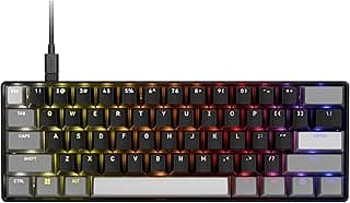 CORSAIR CLIPPER PRO MINI 60 Hall Effect FPS Gaming Keyboard – Rapid Trigger, SOCD, 8000Hz, Adjustable Actuation, IP57 Water & Dust, PBT Double Shot, Wired, RGB, US QWERTY, for Windows PC & Mac – Black