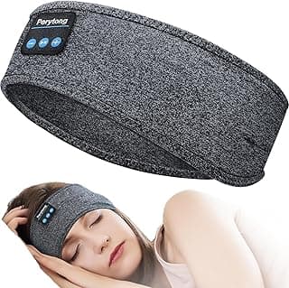 Perytong Sleep Headphones Wireless, Bluetooth Sports Headband Headphones with Ultra-Thin HD Stereo Speakers Perfect for Sleeping,Workout,Jogging,Yoga,Insomnia, Air Travel, Meditation (Charcoal Grey)
