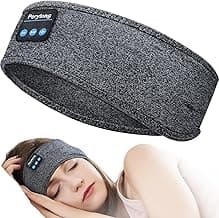 Perytong Sleep Headphones Wireless, Bluetooth Sports Headband Headphones with Ultra-Thin HD Stereo Speakers Perfect for Sleeping,Workout,Jogging,Yoga,Insomnia, Air Travel, Meditation (Charcoal Grey)