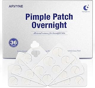 Overnight Pimple Patches 1.5X Thicker Hydrocolloid Acne Zit Patches for Face, All-Night Adhesion, Max Absorbency, Easy-Peel Design, Skin-Friendly, Korean Skin Care, 2 Size 36 Count